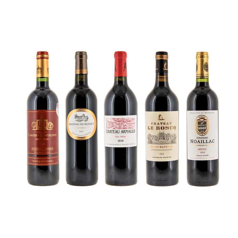 14 Crus Bourgeois Exceptionnels 2018 (14 bottles in a wooden case)