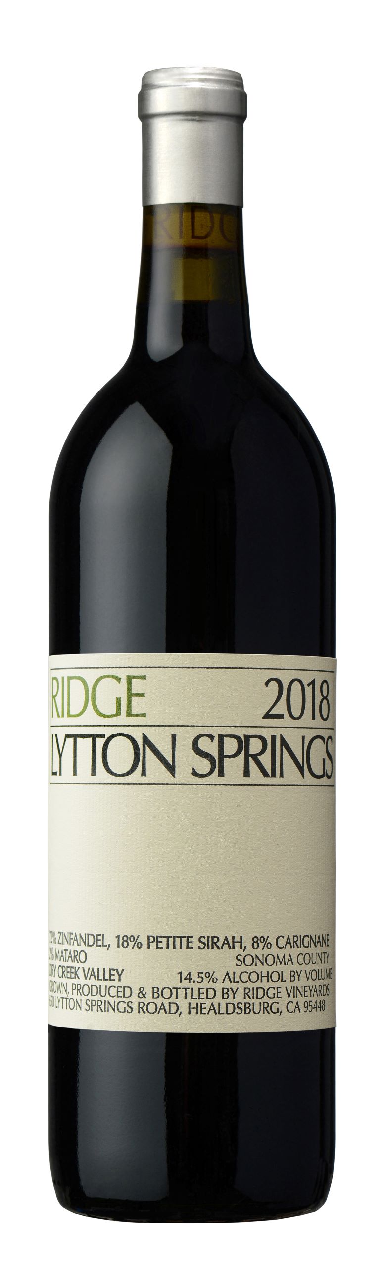 Lytton Springs, Ridge Vineyards, Sonoma County